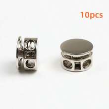 5件/10件可调节金属弹簧按扣 - 圆形绳扣，适用于夹克/连帽衫/裤子 - 彩色 - 查看 14