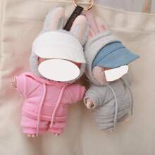 Kapuzenpullover + Visormütze Set, passend für 17CM/BUBU süße Kleidung, Modeaccessoires, Merchandise (ohne Plüschpuppe)