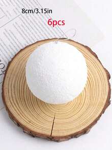 18 Stücke 4/6/8cm weiße Schaumstoff Weihnachtskugeln, DIY Basteln, Feiertage/Neujahr/Hochzeitsparty Dekoration, Weihnachtsbaum Dekorationen Heim Dekoration Weihnachtsdekorationen Raumdekoration Winterweihnachtsdekorationen Heim Weihnachtsgeschenke Weihnachtsdekoration - Verschiedenfarbig - Übersicht 12