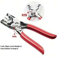 50/100/200 件彩色实心和空心按扣，不锈钢钳子按扣套件，适用于工艺品、缝纫、手工制作、服装、裤子、围兜、帽子、鞋子、雨伞、缝纫初学者安装教程（按扣颜色随机） - 彩色 - 查看 9