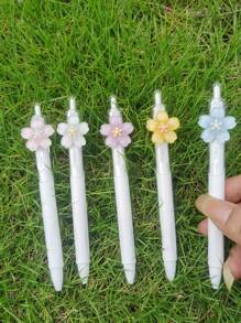 10pcs/Set Random 10pcs Creative Cute Cartoon 0.5mm Erasable Gel Pens, Thermal Erasable Pens For Students,For School Supplies,Back To School