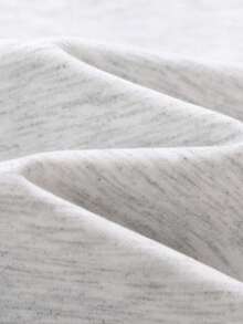 Tween Boy 圆领滑板字母印花黑灰撞色肩部长袖卡通印花T恤秋冬新款男童