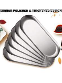 Mini Serving Dishes, Towel Plates, Snack Organizers – Perfect For Home Decor, Wedding Gifts, Party Serving, Sushi Display, Daily Storage – Ideal For Office Lunches, Picnics, Apartment Essentials, Customizable Jewelry & Decorative Tray Set For Multipurpose Use – Elegant Gold/Silver