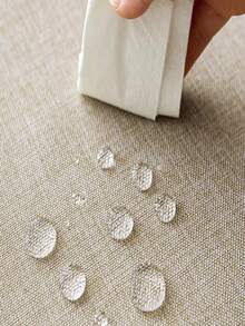 قطعة واحدة من مفرش طاولة مستطيل مصنوع من قماش بوليستر سميك مقاوم للتمزق ومقاوم للماء ومضاد للرذاذ، مناسب للاستخدام اليومي والحفلات والمناسبات والمطاعم والمقاهي والمناسبات الخاصة والعشاء والغداء والتجمعات والشواء والبوفيه للاستخدام الداخلي والخارجي والأعراس وغيرها