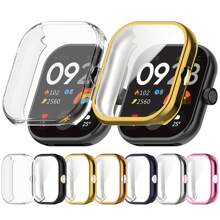 1pc Soft TPU Watch Protective Case, Compatible With Xiaomi Redmi Watch 5/Redmi Watch 4/Redmi Watch 5 Active/Redmi Watch 5 Lite/Redmi Watch 3/Redmi Watch 3 Lite/Active. Made Of TPU Material, Soft And Lightweight, Anti-Drop And Durable, Suitable For All Users. Contains 1 Protective Case Only, With Electroplated Finish.