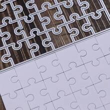 1 件矩形拼图金属切割模具，适用于剪贴簿和 DIY 卡片 - 用于制作纸卡和相册的工艺装饰