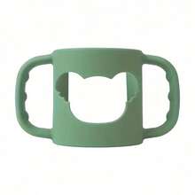 Agarre de botella de silicona con patrón de dibujos animados, accesorio de botella suave y flexible adecuado para la mayoría de botellas de cuello - Multicolor - Ver 9