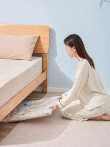 1/3/5/8/9pcs Transparent Vacuum Compression Bags, Foldable Travel Storage Bags, Extra Large/Large/Medium/Small Sizes, Multi-Pack Vacuum Compression Bags, High Capacity, Dust-Proof, Space-Saving, Suitable For Storing Seasonal Clothes, Quilts, Blankets, Shirts, Travel Accessories, Jackets, Ideal For Travel, Home Organization, Closet, Travel Essentials, College Dorm Necessities, Back To School Multipurpose