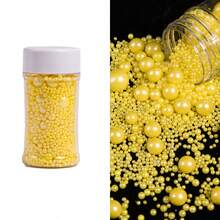 蛋糕装饰配件，DIY蛋糕装饰，混合尺寸白珍珠。适用于装饰生日蛋糕、甜甜圈、纸杯蛋糕、冰淇淋和饼干，是婚礼、派对、情人节、万圣节、圣诞节和其他场合的理想装饰用品。 - 彩色 - 查看 23