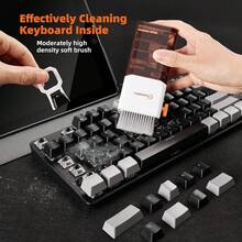 Laptop Screen Keyboard Cleaner Kit, All In 1 Electronics Cleaning Tool For MacBook IPad  Pro Cell Phone, Brush Tool For Tablet, Computer, PC Monitor,TV Camera Lens With Patent, Brown,9600828 - Brown - View 5