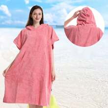 1PC prezentuje zarówno modę, jak i praktyczność. Ręcznik kąpielowy z kapturem z ultracienkiego włókna szybko schnie i jest oddychający. Nadaje się do nurkowania, pływania i surfowania na plaży, zarówno dla mężczyzn, jak i kobiet. Szlafrok.