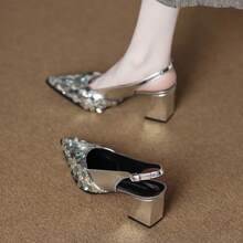 Women Heeled Sandals - 黑色 - 查看 1