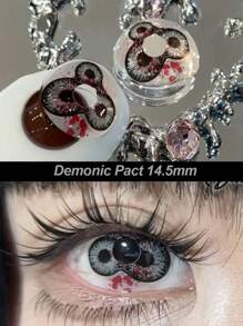 JeweLens Dicoria 角色扮演万圣节恐怖隐形眼镜 Crazy Mini Sclera Softlens 14.5mm 万圣节服装角色扮演