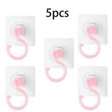 1/3/5 Mehrfarbige drehbare Küchenhaken - Einfach zu installieren, ohne Bohren erforderlich, selbstklebende Haken für Küche und Badezimmer Aufbewahrung/Hängepflanzen/Laternen/Windspiele, praktische moderne Heimdekorationshaken - Verschiedenfarbig - Übersicht 26