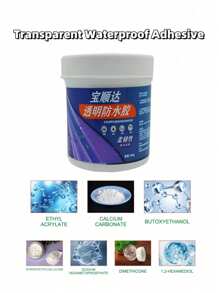1pc Transparent Waterproof Glue Transparent Waterproof Paint Toilet Balcony Smashing Brick Roof Leak Proof Glue Suitable For Various Wall Window Sills And All Scenarios Requiring Waterproofing On Each Layer - Multicolor - View 4