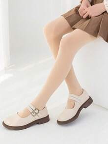 1 双儿童舞蹈紧身裤，肤色紧身裤，适合春/秋舞蹈练习，适合 6-16 岁女孩