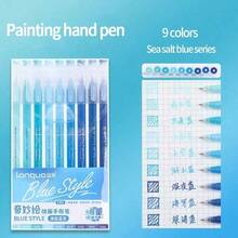 Bộ 9 bút bi Morandi màu, thân trong suốt, mực gel nhiều màu, ngòi 0.6mm, bút chấm, thích hợp để vẽ, tô màu, dùng làm văn phòng phẩm, quà tặng đồ dùng học tập cho học sinh. - Hồng - Xem 28