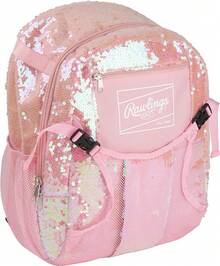 RAWLINGS Remix Youth Tball Mochila, Rosa (AMARTBBK-P) - Mochila - Lentejuelas Rosa - Ver 12