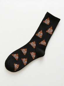 3 أزواج جوارب متوسطة الطول بنمط كرتوني مبتكر وشخصي، مريحة ومتعددة الاستخدامات للارتداء اليومي