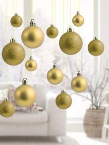 28pcs-Christmas Balls Christmas Tree Decoration Ornaments Shatterproof Hanging Balls For Birthday Halloween Holiday Wedding Decorations