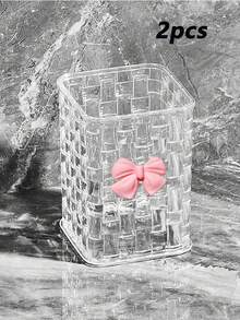 1/2 szt. Uroczy uchwyt na długopisy w kształcie kokardy - organizer na biurko na pędzle do makijażu i artykuły biurowe, eleganckie przechowywanie pędzli do makijażu, idealne do kreatywnych projektów dekoracyjnych dla dziewcząt, studentek i dziewcząt, na wakacje, plażę, kolekcję łazienkową, kolekcję sypialni, dużą torbę, wystrój pokoju, torby, kosmetyczki, toaletkę, podróż, kosmetyczkę, niezbędne rzeczy w podróży, organizer, przechowywanie, niezbędne rzeczy w podróży, organizer do makijażu, kosmetyczki, organizer do makijażu, organizer, kosmetyczka, organizer na biurko, kosmetyczka, kosmetyczka, organizer do makijażu, akcesoria toaletowe, kosmetyczka, kosmetyczki, pudełko na biżuterię, saszetka, uchwyt na pędzle do makijażu, uchwyt na pędzle, organizer na perfumy, saszetka