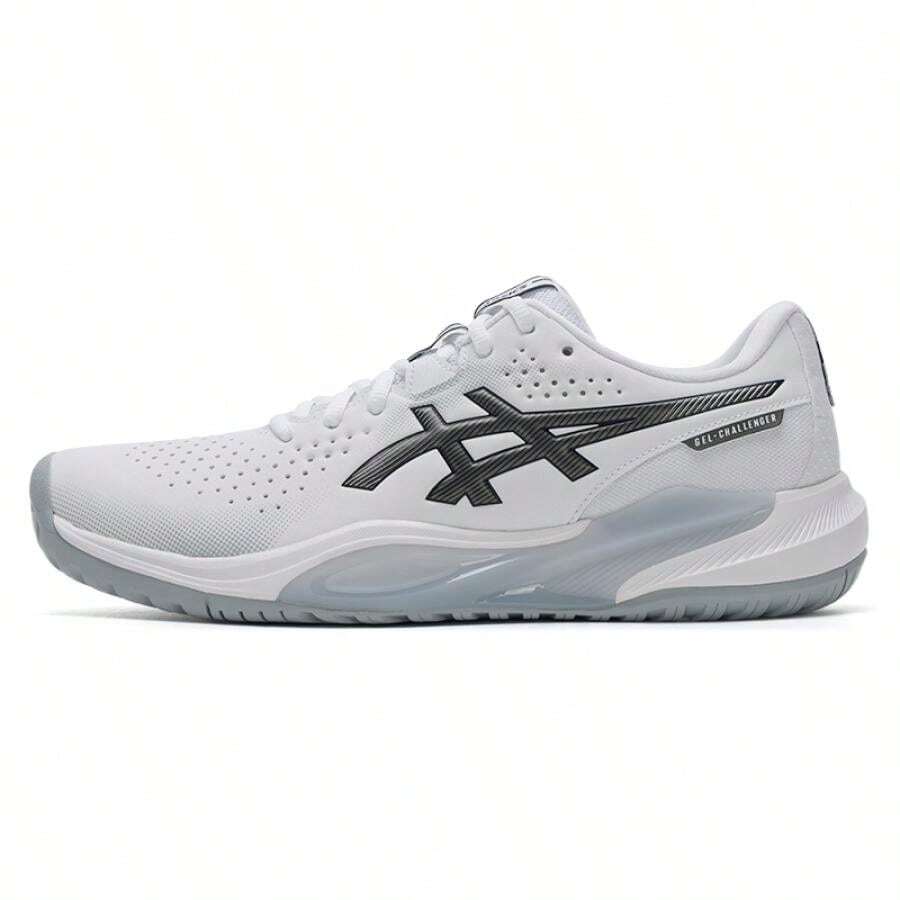 ASICS GEL-CHALLENGER 15 Tennis Shoes, Lightweight Cushioned Men's Athletic Shoes, 1041A510-101 - White/Gray - View 1