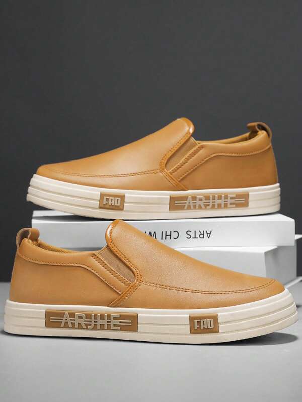 Tênis casuais masculinos, calçados para skate, design versátil de estilo urbano, sola macia e leve, respirável, adequado para uso diário e esportes, calçados casuais primavera/outono