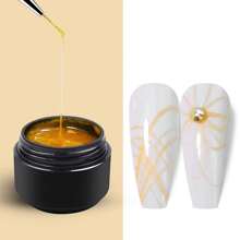 10ML UV Gel Varnish French Nails White Nail Polish Gel For Manicure Gellak Semi Permanent Hybrid Nails Art White Gel Nail Polish,Spider Nail Gel Polish Artistic Designs Spider Gel For Nails, Paint Wire Long Lasting Spider , Drawing Gel Polish For Line Outstanding Effect Nail Art Enthusiasts & Professional