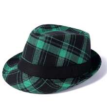 Sombrero de copa de estilo británico, sombrero de caballero nuevo europeo y americano, sombrilla para hombre, sombrero de Jazz, sombrero de fieltro para papá, sombrero de cubo, regalo NUGI - Rojo - Ver 10