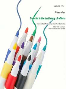 12/24/48/60 ألوان أقلام تحديد أكريليك، مقاومة للماء وزيتية، مع أطراف متنوعة (خفافيش، زهور، أسماك، إلخ) لرسم على الصخور، صنع البطاقات، الحجر، المعدن، السيراميك - مثالية لديكور عيد الفصح، هدايا ، هدايا الحفلات، زينة عيد الميلاد والأعمال اليدوية، ديكور عيد الميلاد، موسم العودة إلى المدرسة