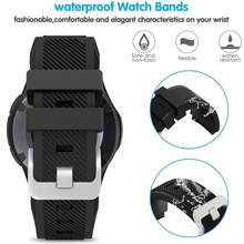 Silicone Strap For S3, Compatible With Galaxy Watch 3 45mm Strap/Galaxy Watch 46mm/Gear S3 Frontier, 22mm Men's Smart Watch Silicone Quick Release Strap