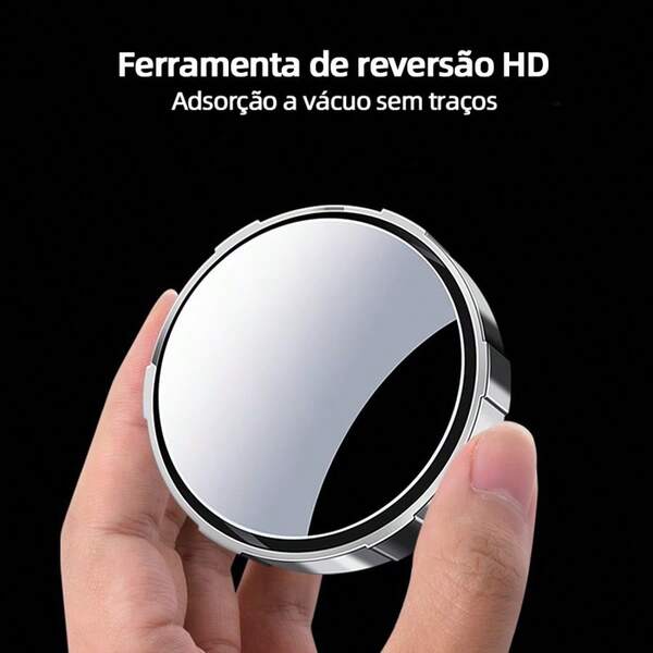 2 pçs espelho retrovisor do carro infinito pequeno espelho redondo 360 graus invertendo espelho de ponto cego