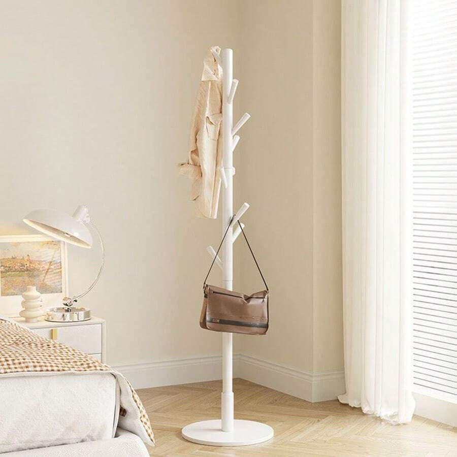Modern Entryway Coat Rack - Sleek Floor Standing Garment Hanger For Jackets, Bags & Accessories