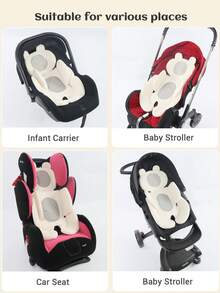 1 件超柔软婴儿车座椅垫，适合婴儿高脚椅、婴儿背带，四季皆宜 - 彩色 - 查看 8