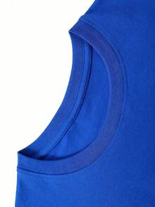 Shadow Graphic T Shirts For Men, 100 Percent Cotton Oversized T Shirt, Dark Aesthetic Punk Camisetas Para Hombre - 藍色 - 查看 4