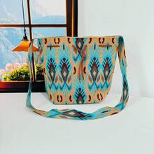 Women Shoulder Bags - 藍紅 - 查看 3