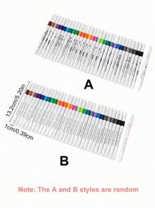 60 Colors Acrylic Paint Marker Pens, Suitable For Drawing And Art DIY Creation, Waterproof, Washable, Can Be Used For Painting On Fabric, Glass, Ceramic, Plastic And Most Surfaces,Paint Stationery For Art DIY Creation, Sketching, And Creating Beautiful Artworks In Offices, Schools, Students, Stationery, And School Supplies - Multicolor - View 11