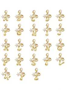 1 Stück A-Z Buchstaben Gold Bubble Buchstabe süßer Anhänger Schlüsselanhänger, Muschel- und Seestern-Accessoires, Schlüsselanhänger, Ringtasche, Rucksack-Anhänger, Auto-Anhänger, perfekt für Urlaub, Einkaufen, Strand, Camping, Geldbörse und Handtaschen-Accessoires. Geeignet als Geschenk für Frauen, Freunde, Klassenkameraden, Dekorationen, modisches kreatives Design Geburtstagsgeschenk, Sommer-Taschenbaumeln, modisches Accessoire für Damen, langanhaltend Metallschlüsselring, ästhetisches Geschenkidee, neuartiger Schlüsselanhänger, Rückkehr zur Schule Auto-Accessoires Goth Y2k' - Verschiedenfarbig - Übersicht 4