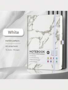 Unisex Lined Notebook, Marble And Rough Surface Journal, Hardcover Leather Material, With Pen Holder, Resistant Cover Tech Softcover Composition Journal Notebook Light Notepad Supply For Stylish Women Men Daily Use Home Decor,Preppy Style Lined Journal, Back To School Decorations,Suitable For Work, Notes, Travel, School, Etc.