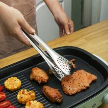 1-częściowy klips do żywności ze stali nierdzewnej, wielokrotnego użytku, do grillowania, podawania, serwowania, przyrządzania makaronów i sałatek, grillowania steków. Idealny na imprezy, catering, przyjęcia, wesela itp.