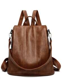 Plecak damski ze skóry naturalnej, designerski, na ramię, dla kobiet, 2024, plecak szkolny dla nastolatek