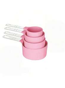 4/8pcs/Set Stainless Steel Handled Multi-Functional Plastic Measuring Spoons, Measuring Cups, Scaled Measuring Spoons Set, Cooking And Baking Tool, Essential Kitchen Gadgets For Home And School