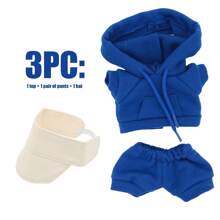 Kapuzenpullover + Visormütze Set, passend für 17CM/BUBU süße Kleidung, Modeaccessoires, Merchandise (ohne Plüschpuppe)