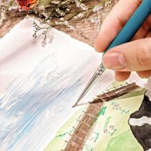 25 Sheets Watercolor Paper, 300 GSM Deckled Edge Paper Rough/Textured Handmade Paper Cotton Paper For Watercolors, Wedding Invitations, Cards, Crafts