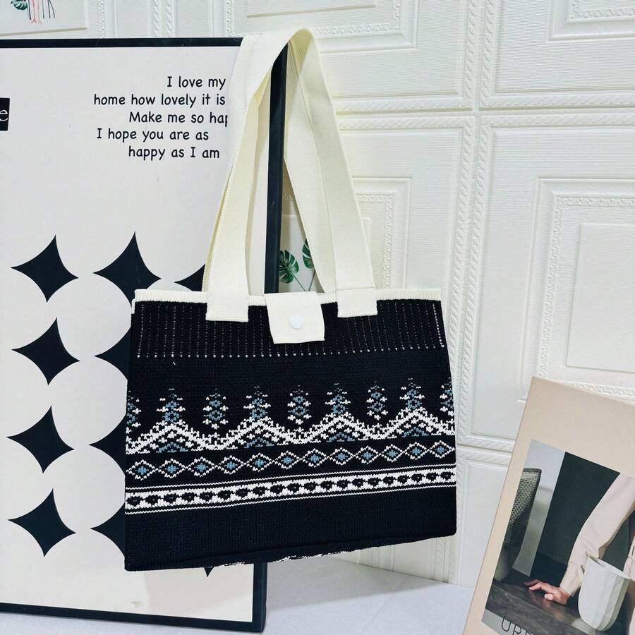 Women Top Handle Bags - 小樹-黑色 - 查看 1