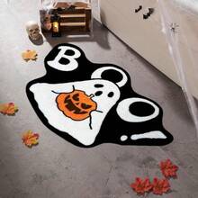 Thảm tắm họa tiết bí ngô và ma Halloween, lông ngắn, trang trí nhà trong nhà, chủ đề Halloween, thảm chống trượt thích hợp cho trang trí phòng tắm hoặc phòng ngủ, trang trí và phụ kiện phòng tắm, thích hợp cho trang trí lối vào nhà, tiệc Halloween, phòng ngủ, cửa ra vào, phòng tắm, thảm nhà bếp - Nhiều màu - Xem 4