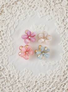 8 件/12 件/套什锦金属水晶花发夹适合日常旅行、聚会、海滩派对以及夏季、秋季和返校季节佩戴假日必备