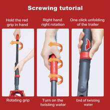 Easy Twist Flat Mop With One-Click Water Release, Self-Wringing Mop With 270° Spin Tech, Dual-Active Fiber Head & Hand-Free Washing (1 Mop+3 Mop Pads) - 1 - 查看 6