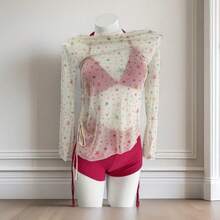 Swim Gear Sets - Rose Red [three-piece Set] - View 2