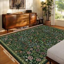 1pc Luxurious Floral Bohemian Area Rug, European And American Minimalist Classical Botanical Elements Rectangle Plush Soft Washable Area Rug, Suitable For Outdoor, Entryway, Living Room, Bedroom, Laundry Room, Bathroom, Game Room, All Season Large Size Wall-To-Wall Home Decor Carpet - Multicolor - View 15